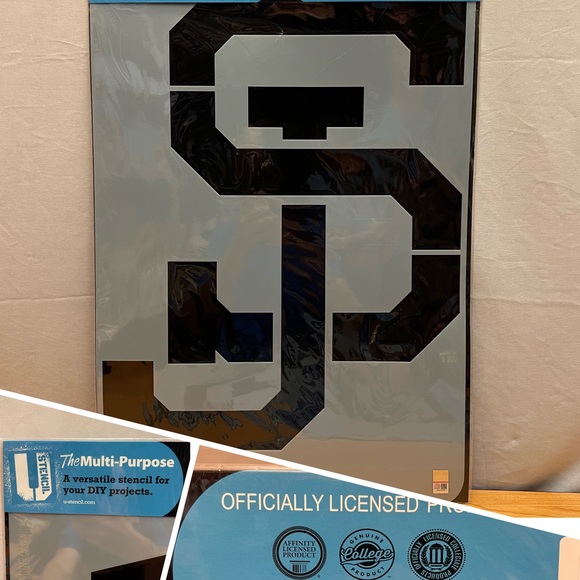 U Stencil Party Supplies San Jose State Sj 23 X 5 Reusable Logo